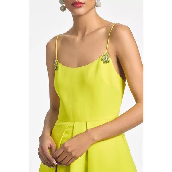Sachin & Babi Audra Dress - Chartreuse - Picture 2 of 15